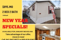 New Year Specials  Move in Now 2 Bed 2Bath