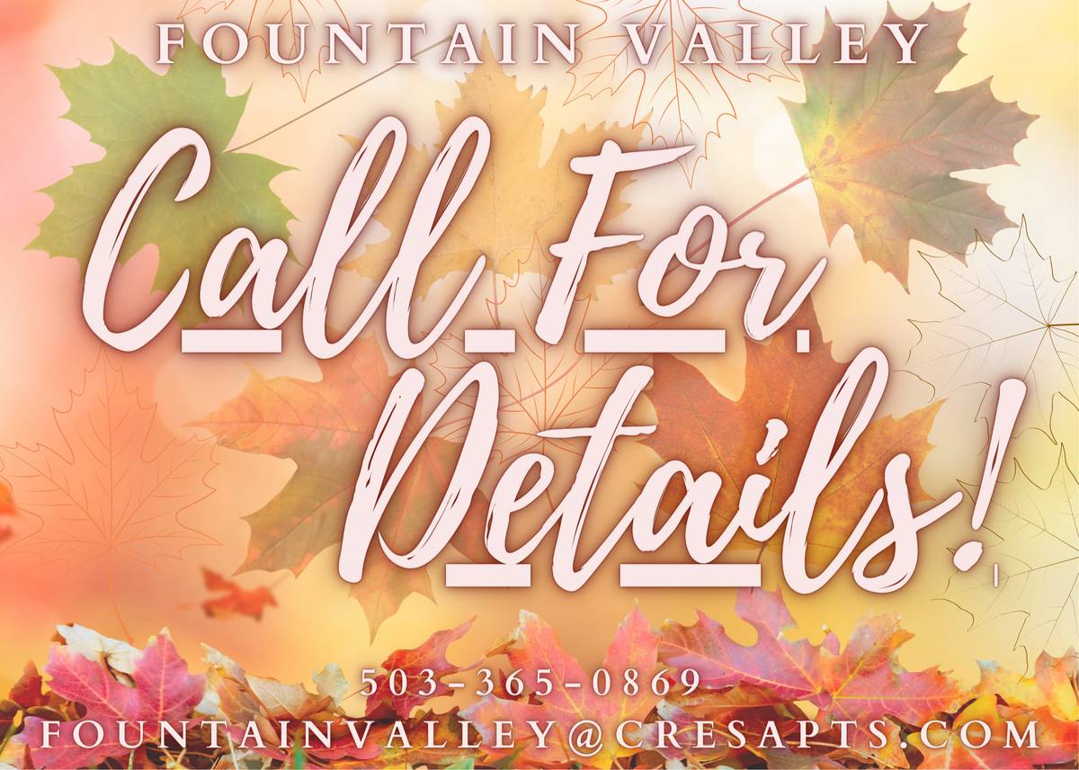 Call Fountain Valley Apartments Your New Home!