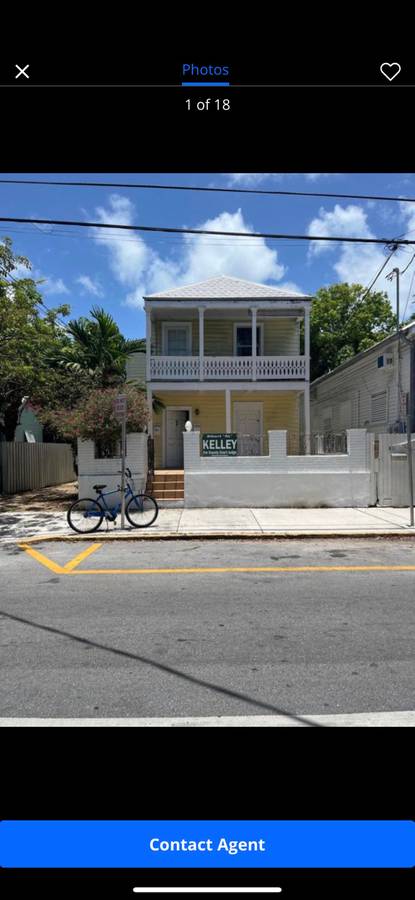 Key west , old town ， two family house , upstairs available, like new