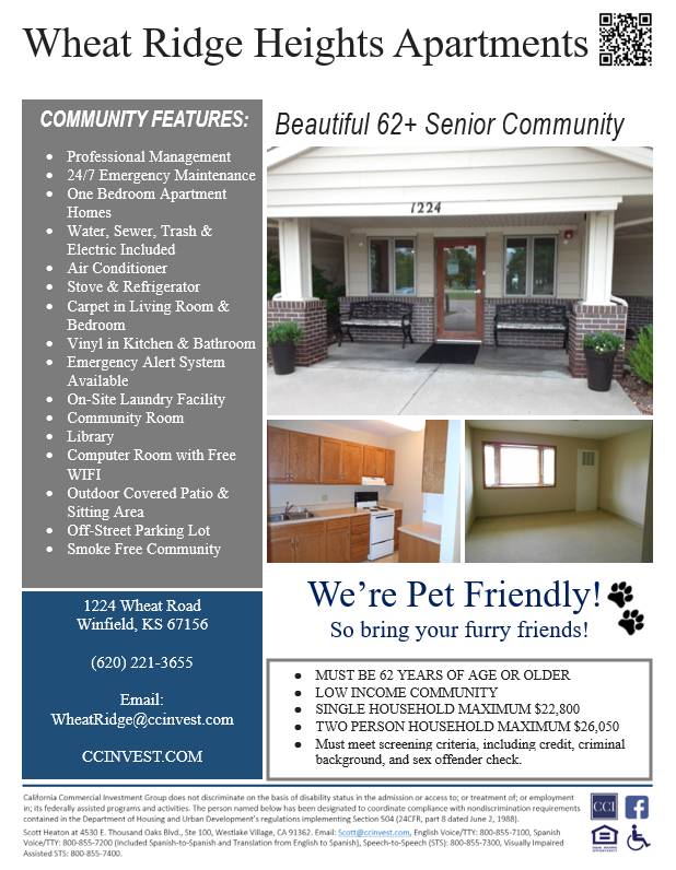 Affordable One Bedroom Senior Apartment Homes