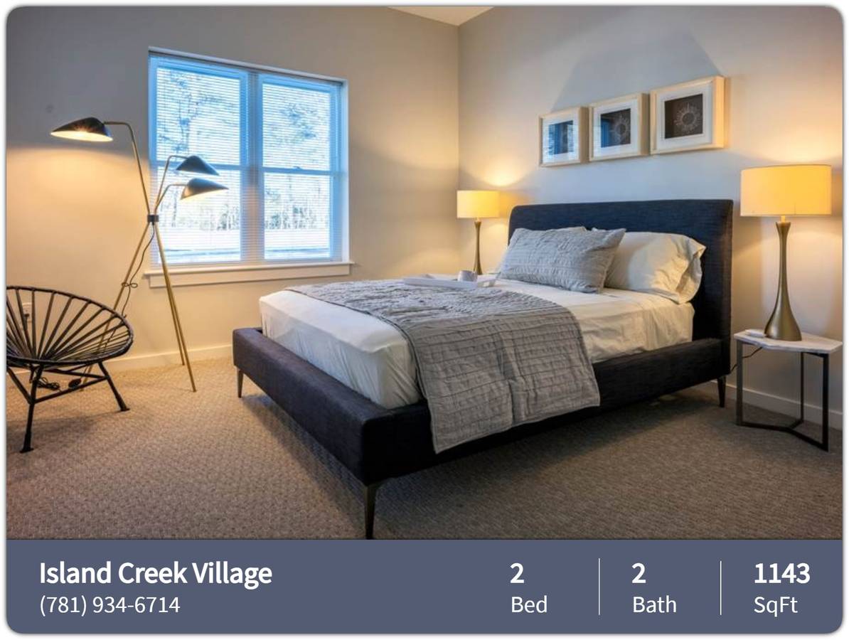You'll love our great amenities at Island Creek Village!